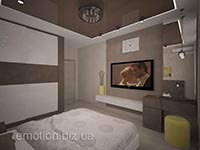 коричневые оттенки в дизайне спальни