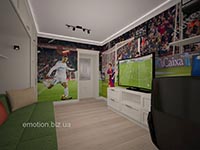 фотообои футбол на стенах детской