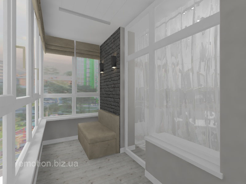 дизайн интерьера балкона