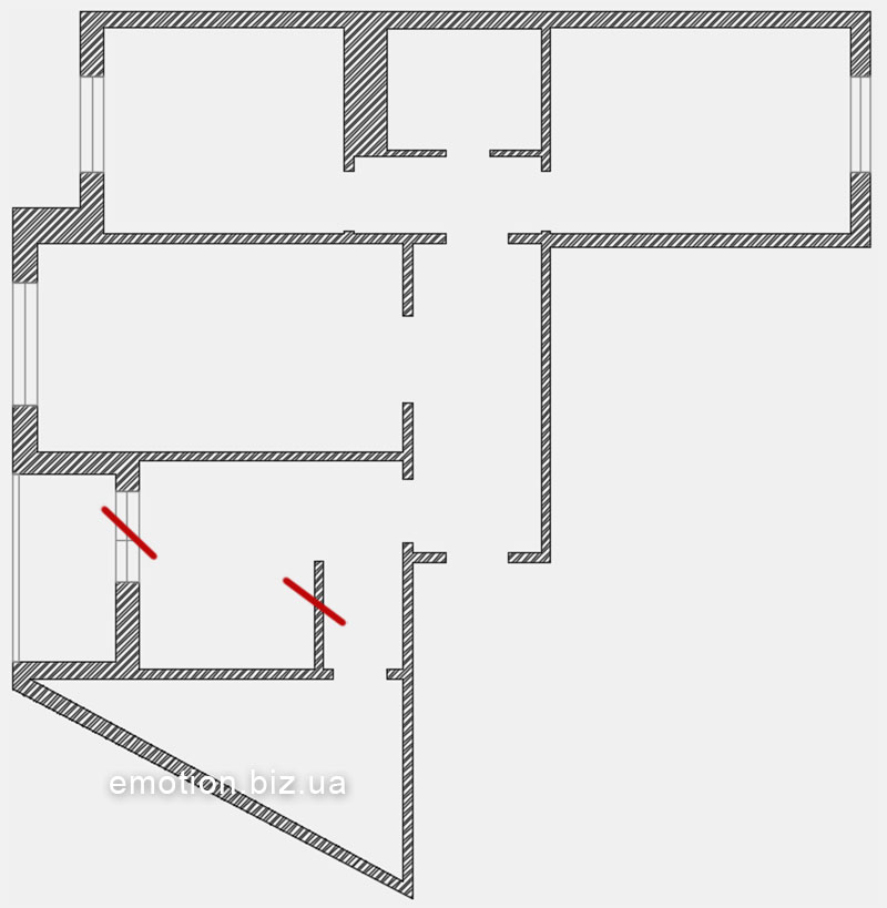 план трехкомнатной квартиры 80 квадратных метров в ЖК Эврика