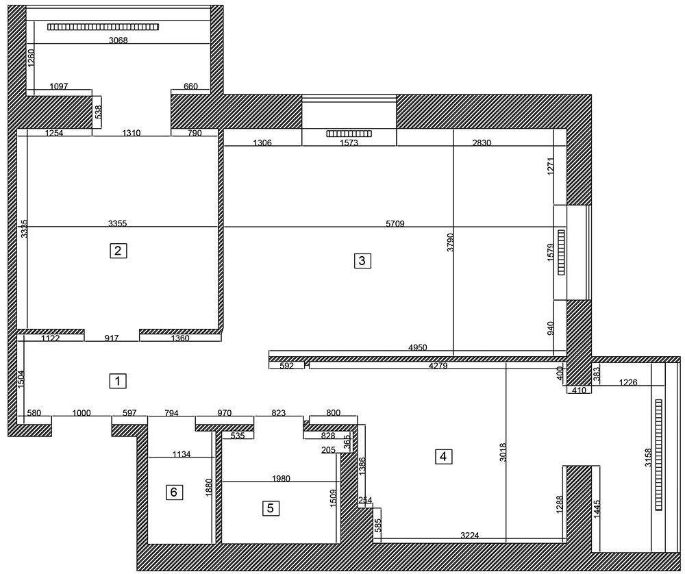 планировка двухкомнатной квартиры в ЖК Софиевская сфера