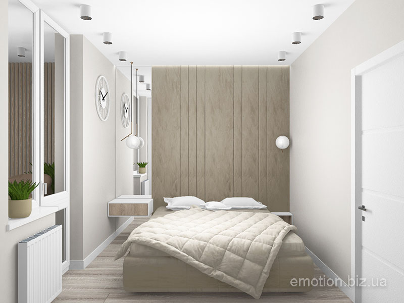 интерьер спальни в стиле минимализм