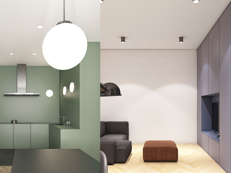 мебель, стены и двери одного цвета в интерьере